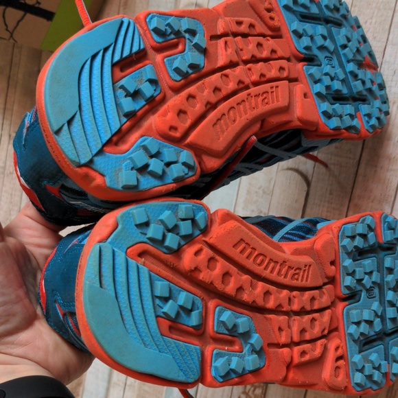Montrail Fluidflex FKT Women's Running Shoe 8 blue & orange red - Picture 8 of 16